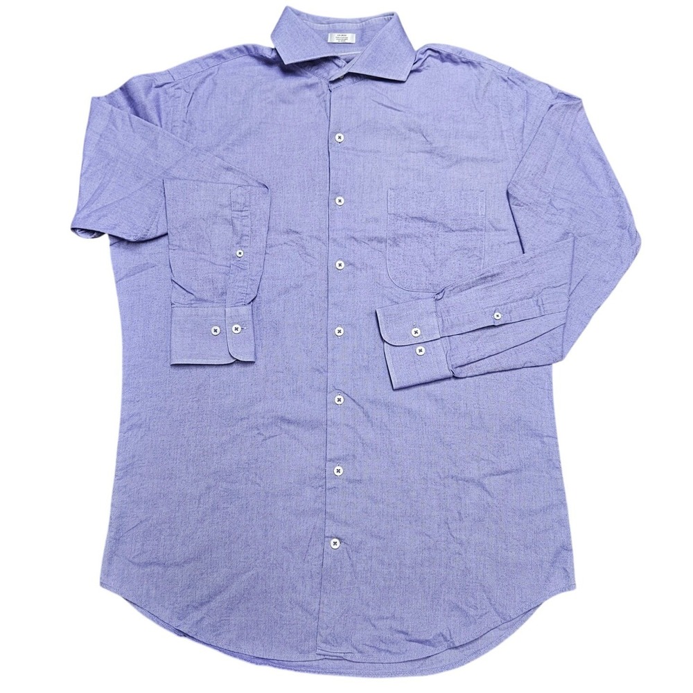 Peter Millar Crown Collection 100% Cotton Button Down Shirt Lilac Purple Men's M
